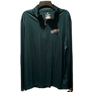 Fanatics Philadelphia Eagles Midnight Green Quarter Zip XL NWT